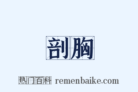 剖胸是什么意思的图片